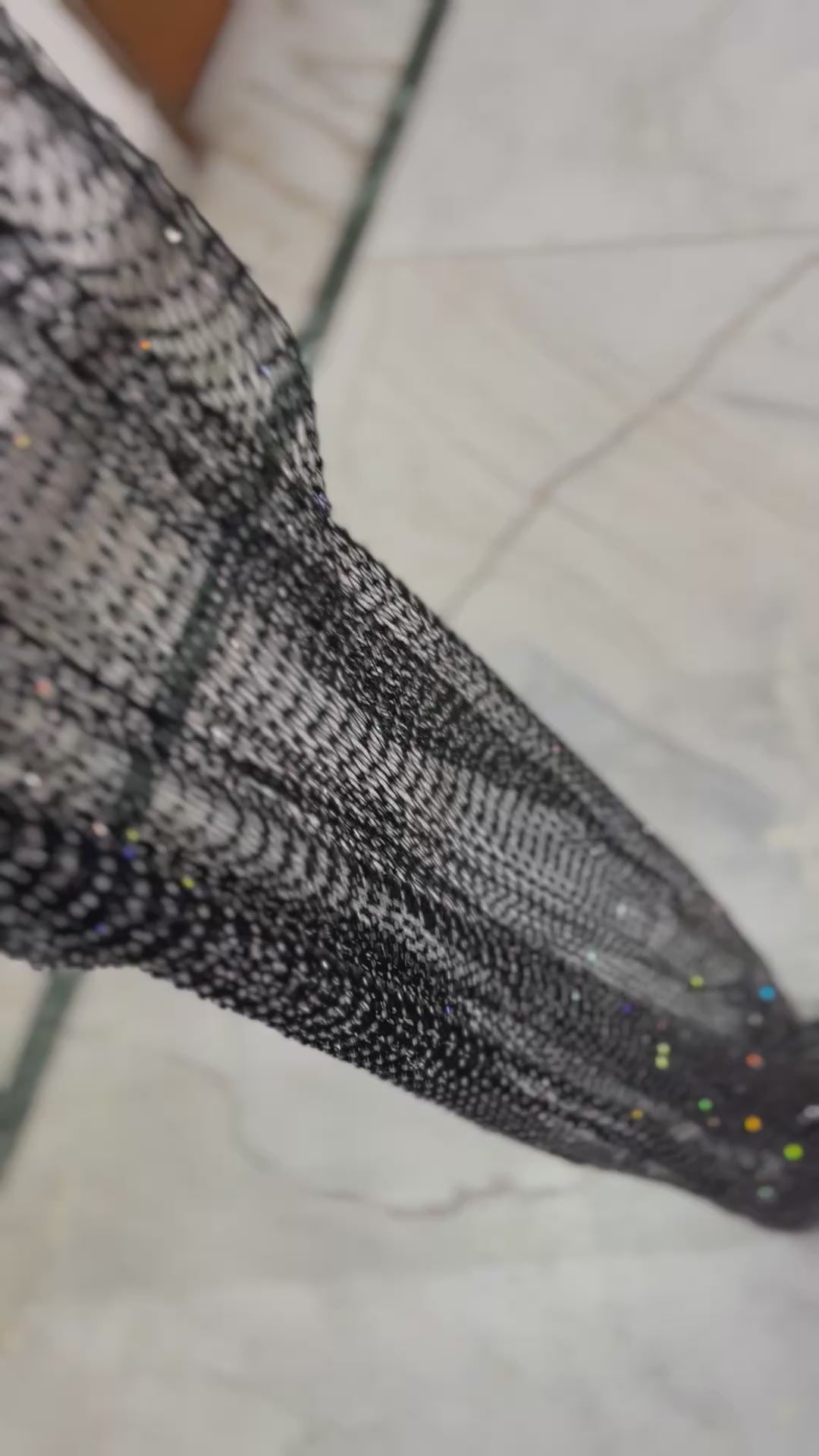 Kylie Rhinestone Mesh Pants