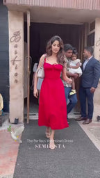 The Red Corset Dress
