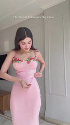 Pink Petal Girdling Dress