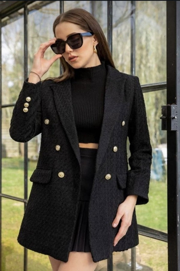 Midnight Icon Tweed Blazer