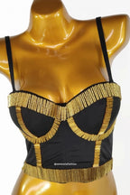 Alessandra Gold Noir Bustier