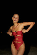 Scarlet Siren Cut-Out Swimsuit