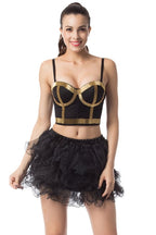 Alessandra Gold Noir Bustier