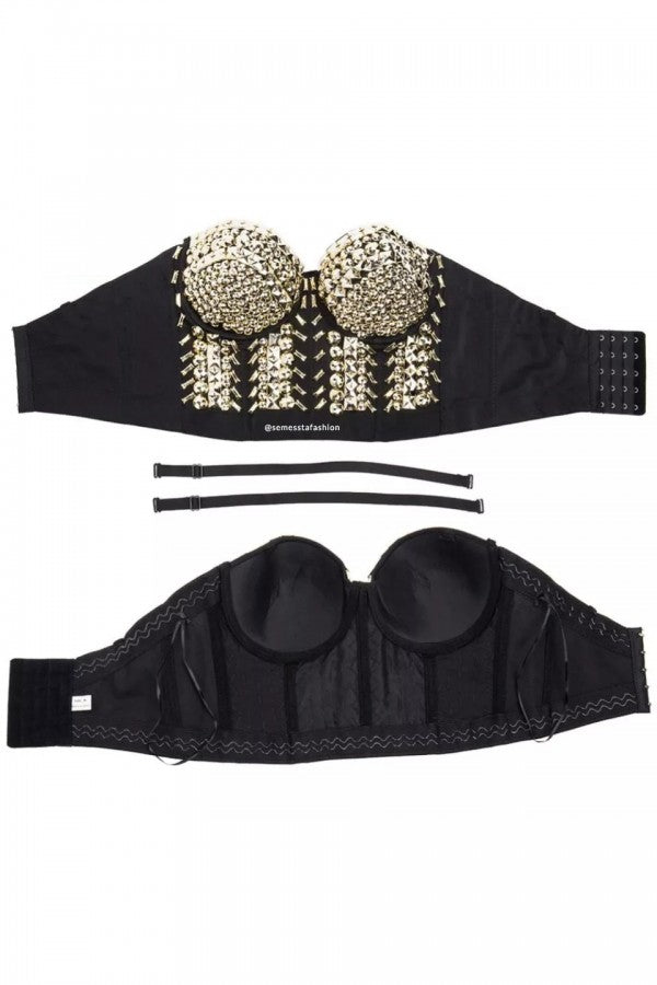 Alexandra Gold Rivet Bustier