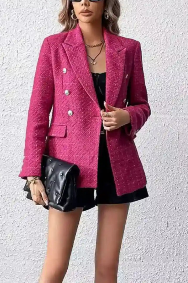 Pretty in Power Tweed Blazer
