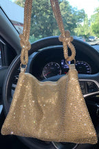 Luxe Silver Rhinestone Bag