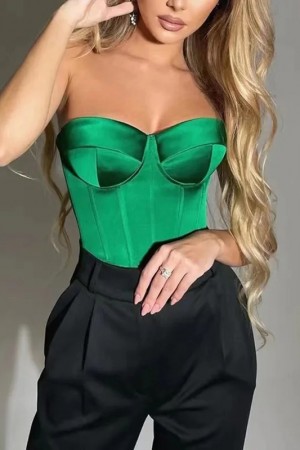 Enchanting Emerald Bustier