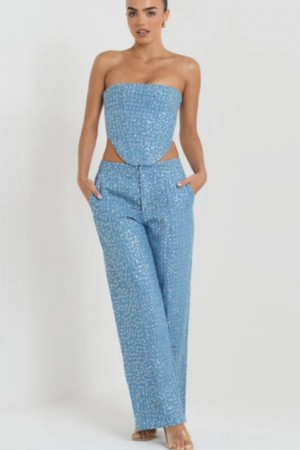 Denim Sequin Co-ord Set