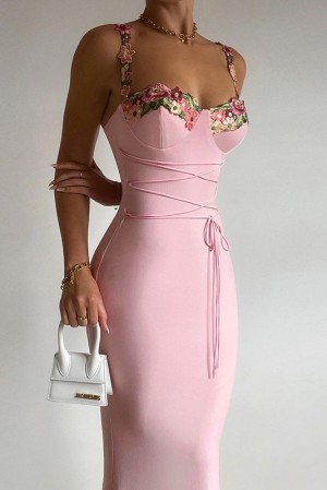 Pink Petal Girdling Dress