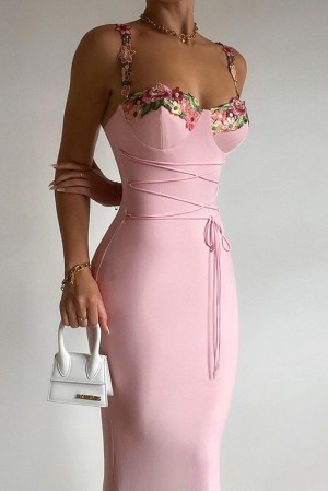 Pink Petal Girdling Dress