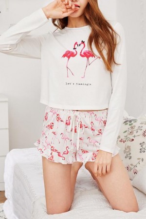 Flamingo Tee & Shorts Set