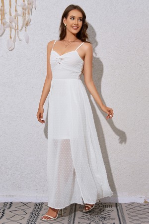 Summer Flowy White Dress