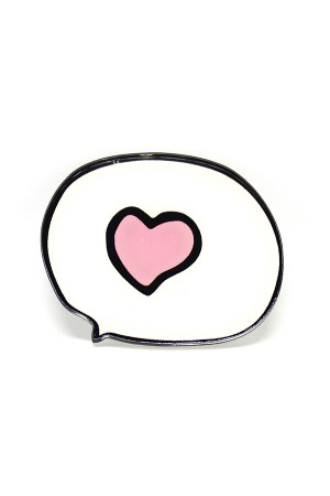 Pink Heart Brooch