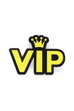 Yellow VIP Brooch