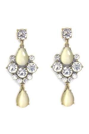 Diamante Drop Earrings