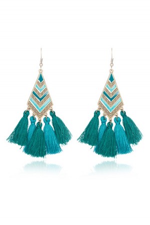 Zelena Tassel Earrings