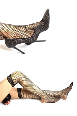 Fishnet Stockings Socks Set