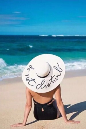 Do Not Disturb Sequin Sunhat