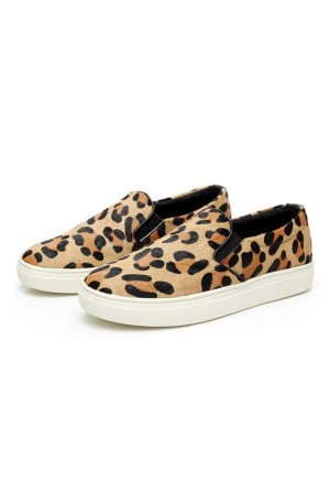 Leopard Print Loafers