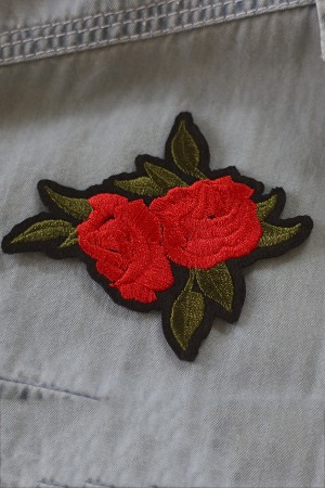 Floral Embroidered Patch
