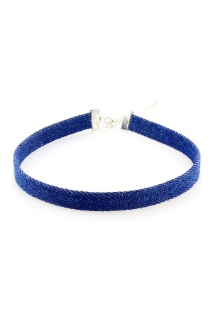 Blue Denim Choker