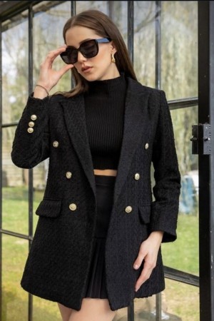 Midnight Icon Tweed Blazer