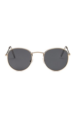 Round Black Sunglasses