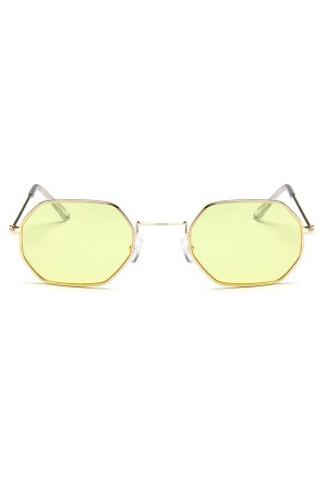 Yellow Hexagon Sunglasses