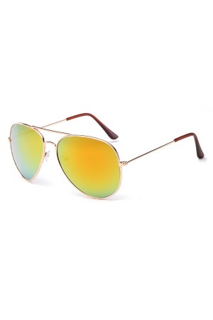 Yellow Reflector Aviators