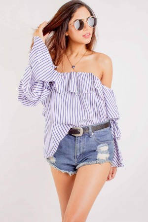 Off Shoulder Ruffle Top