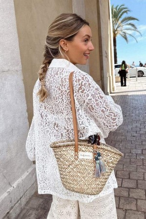 Ivory Lace Beach Shirt