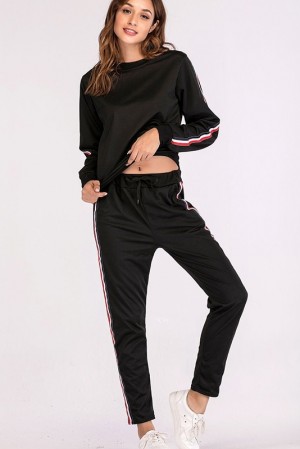 Maria Noir Sweatpants Set