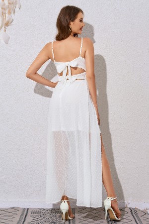 Summer Flowy White Dress