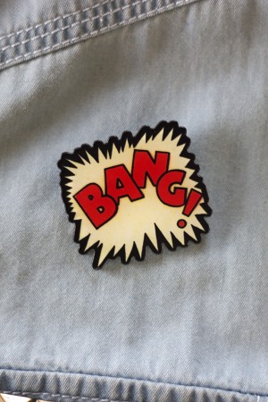 Bang Acrylic Brooch