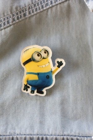 Minion Cartoon Brooch