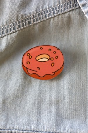 Donut Acrylic Badge