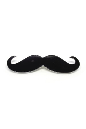 Black Moustache Brooch