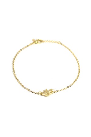 Gold Leaf Anklet