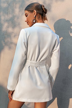 Beatrice White Blazer Dress