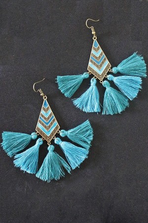 Zelena Tassel Earrings