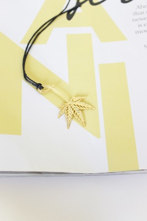 Leaf 18k Gold Plated Bookmark