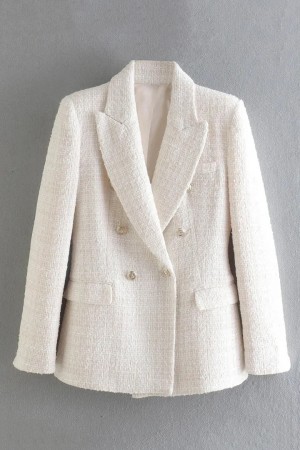 Ivory Icon Tweed Blazer