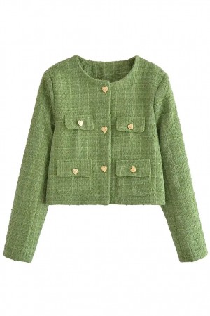 Tweed Emerald Charm Set