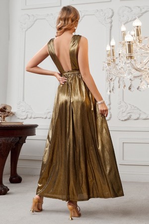 Victoria Luxe Gold Gown
