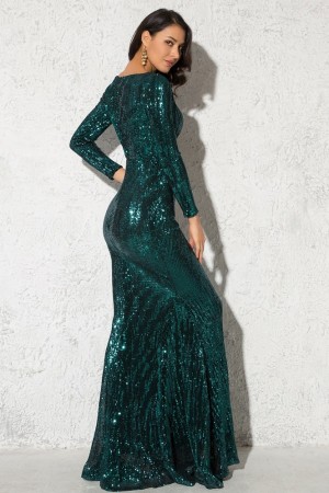 Emerald Empire Luxe Gown