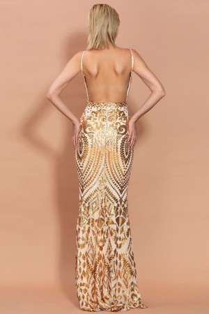 Gold Reflective Luxe Gown