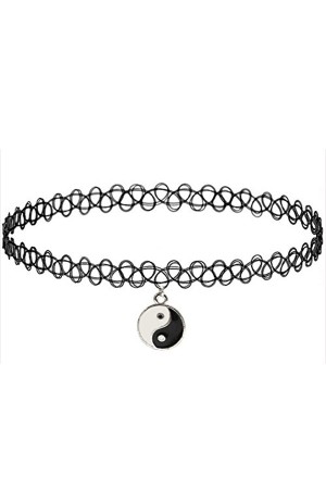 Yin Yang Tattoo Choker