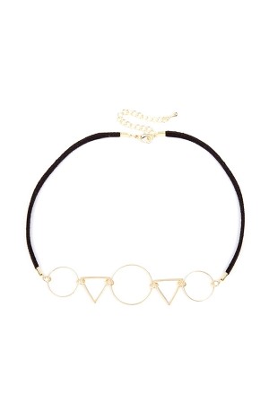 Gold Geometrical Choker