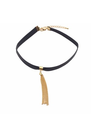 Gold Tassel Choker