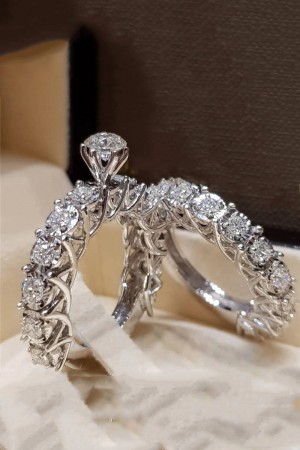 Diamante Queen Rings - Set of 2